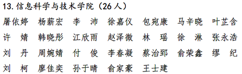 优秀学生奖学金三等奖