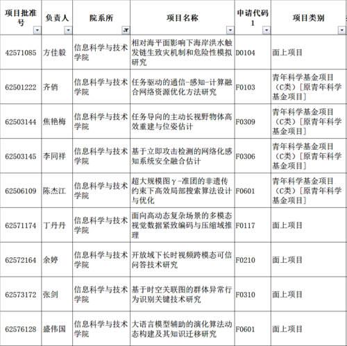 立项清单 立项清单